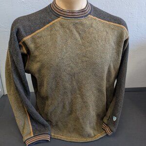 Kuhl Alfpaca Fleece Pullover Sweater Long Sleeve Brown Men's Size Large